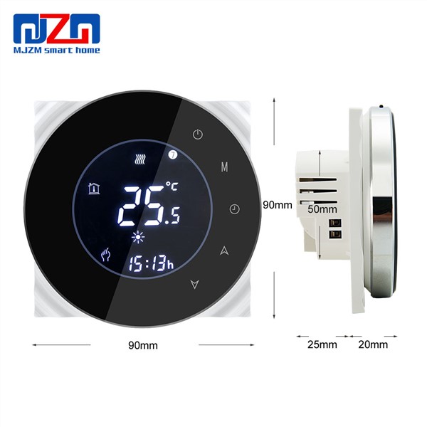MJZM 16A-6000 Thermostat for Underfloor Heating Temperature Controller Touch Screen Programmable Thermoregulator for Warm Floor