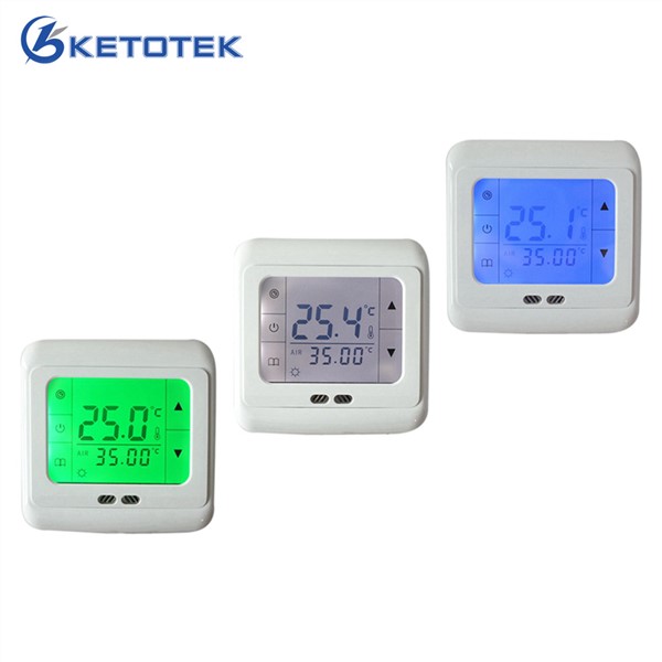 16A Digital Touch Screen Floor Heating Thermostat Room Warm Temperature Controller Auto Control with LCD Backlight Free Shipping