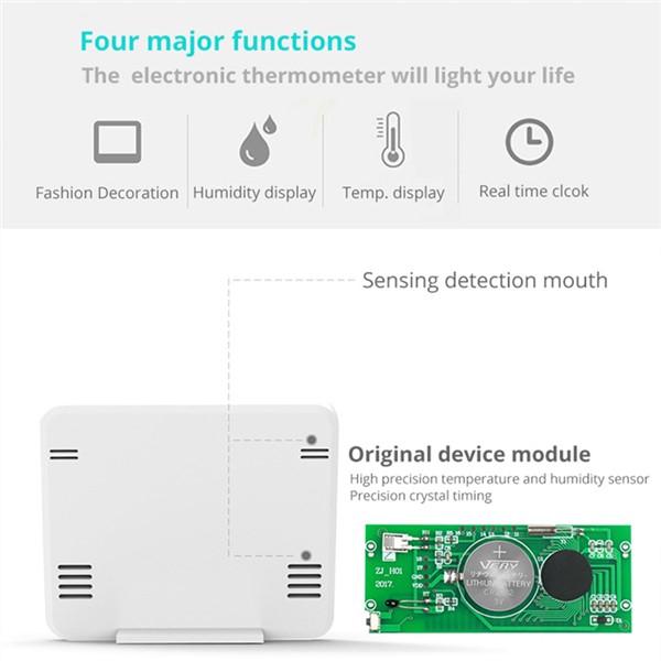 3.2inch Large Screen Multifunction Automatic Electronic Temperature & Humidity Clock