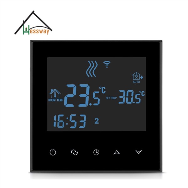 220V 110V EU Programmable Touch Screen Electric Heating Temperature Controller Thermostat WiFi Wiht APP Remote Control