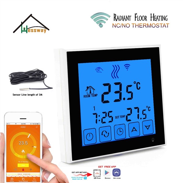 Android ISO APP Operating Smart Floor Heating Thermostat WiFi for Underfloor Warm System