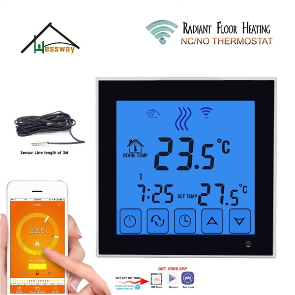 Android ISO APP Operating Smart Floor Heating Thermostat WiFi for Underfloor Warm System