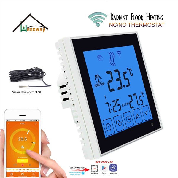 Android ISO APP Operating Smart WiFi Heating Thermostat for Warm Floor