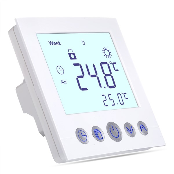 Floureon Water Heating Thermoregulator Touch Screen Thermostat Weekly Programmable Smart Temperature Controller for Boiler