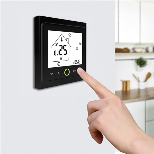 Thermostat Temperature Controller LCD Touch Screen Backlight for Electric Heating 16A Weekly Programmable