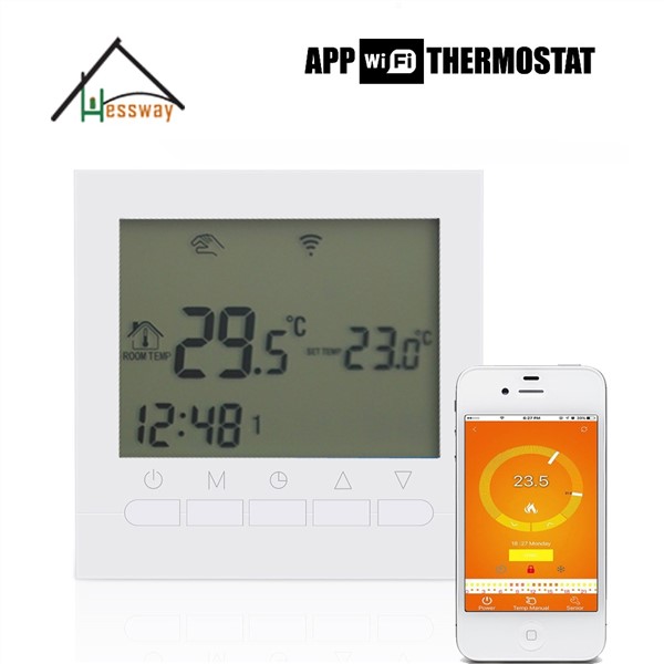 EU Gas Boiler Heating Multifunction Smart Thermostat WiFi APP Remote Controls Thermostats Programmable Wiht Russia English