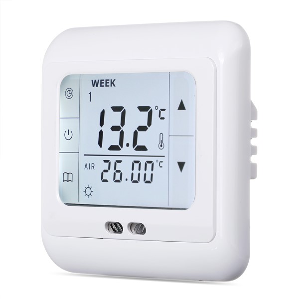 Floureon Thermostat BYC07. H3 Touch Screen Electric Underfloor Heating Temperature Controller Weekly Programable Thermoregulator