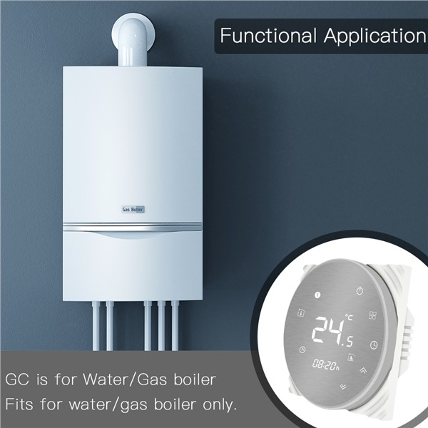 WiFi Smart Thermostat Water/Gas Boiler Temperature Controller Smart Life/Tuya Weekly Programmable Works with Alexa Google Home