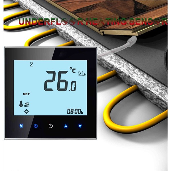 Interactive Voice Response Amazon Echo Google Home EU Programming Heating Thermostat WiFi 16a Floor Heating for Remote Sensor