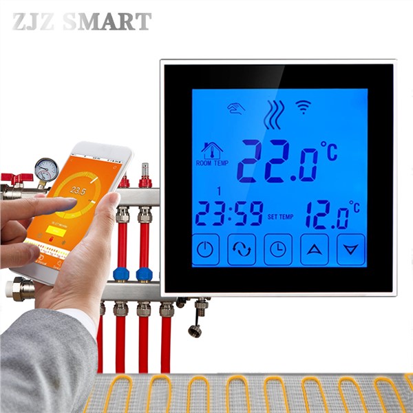 Smart House WiFi Programmable APP Intelligent Water Heating Thermostat Temperature Switch Controller Controller for Hot Floor