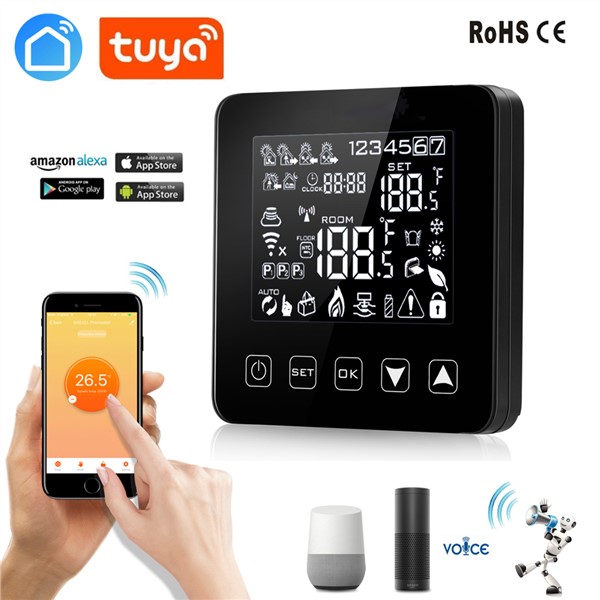 Tuya Smart Life 18NEW Alexa Google Home Thermostat WiFi Programmable APP Temperature Controller for Electric Heating with 16A