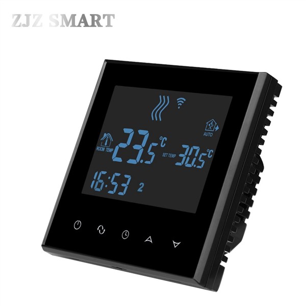 WiFi Touch Screen Temperature Thermostat Controller for Water/Electric Floor Heating Water/Gas Boiler Works Smart House