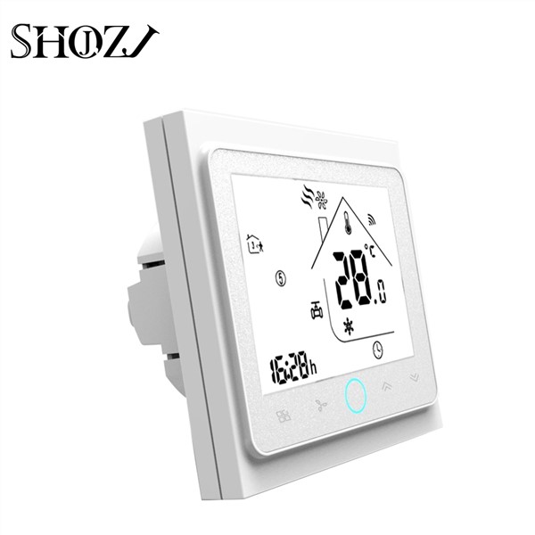 Tuya Room Temperature Control for Central Air Conditioning 2p 4p Cooling/Heating Digital Wireless WiFi Thermostat