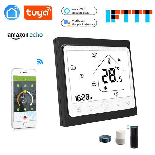 Tuya APP Control EU 16A Underfloor Heating Temperature Control WiFi Thermostat Heating for Works with IFTTT Alexa Google Home