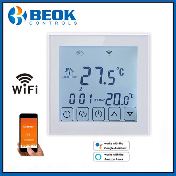 WiFi Thermostat Smart Temperature Controller for Electric Warm Floor Thermoregulator Works with Alexa Google Home 200-240V