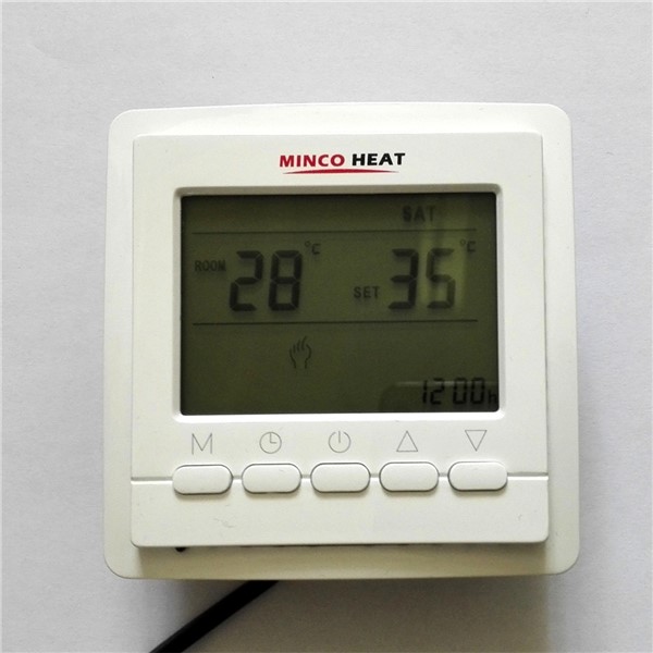 3M Sensor Cable Thermoregulator Floor Heating Temperature Controller Digital Room Thermostat with Blue Backlight