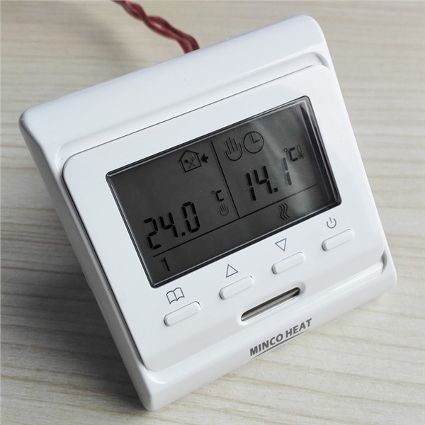MINCO HEAT 220V 16A LCD Programmable Warm Floor Controller Electric Digital Floor Heating Room Air Thermostat 2 Pcs