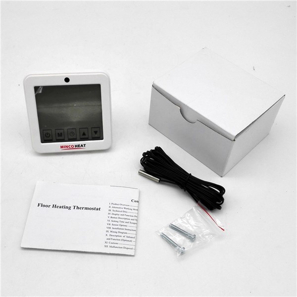 220V LCD Touch Screen Room Underfloor Heating Thermostat Weekly Programmable Thermoregulator Temperature Controller