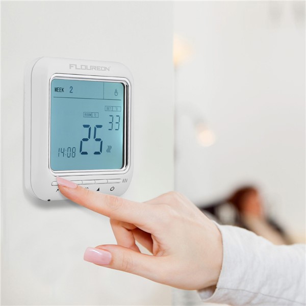 Floureon Digital Temperature Controller Thermostat LCD Display Anti-Freezing Electric Floor Heating Thermoregulator 220VAC