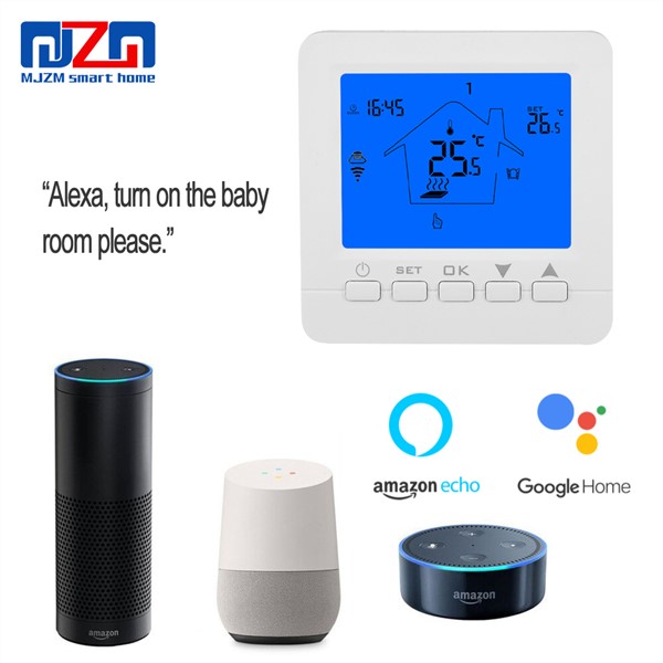 WiFi Thermostat Temperature Controller Electric Floor Heating Programmable Thermostats Works with Alexa Google Home