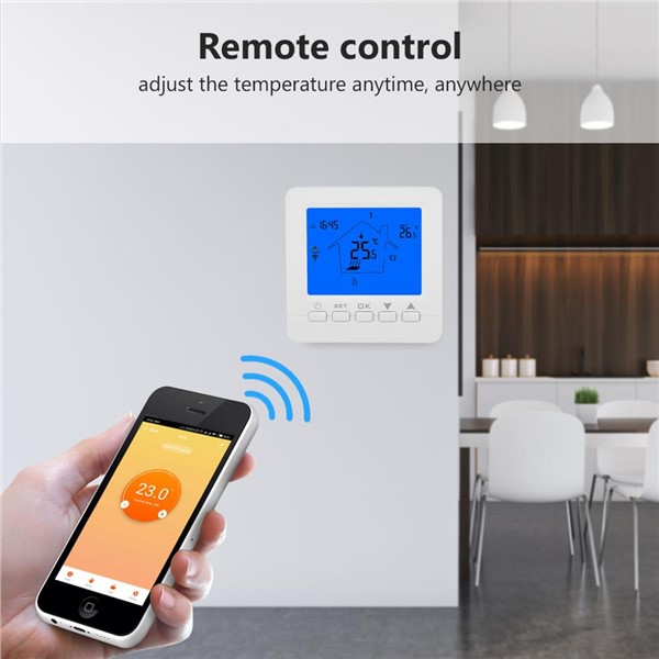 WiFi Thermostat Temperature Controller Electric Floor Heating Programmable Thermostats Works with Alexa Google Home