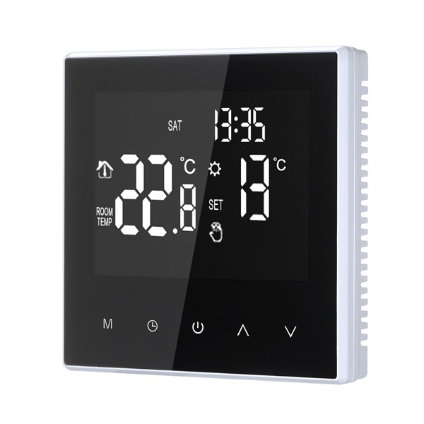 16A Smart Thermostat Digital Temperature Controller Weekly Circulation Programmable Electric Underfloor Heating Large LCD Screen