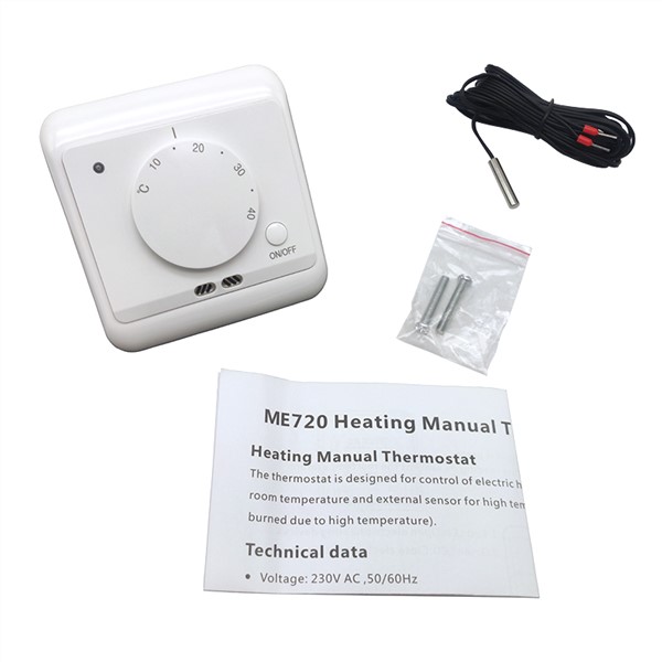 ME720 230V 16A Manual Programmable Thermoregulator Electric Heating System Temperature Thermostat