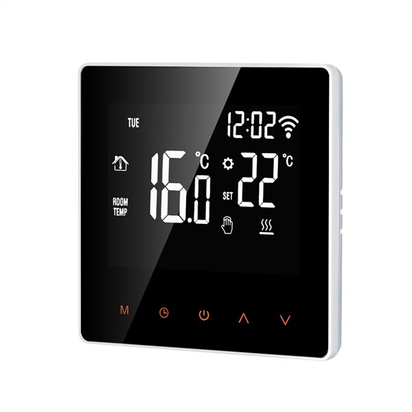 Thermostat 16A Wi-Fi /NO WiFi Orange / White Smart Thermostat Digital Temperature Controller APP Control LCD DisplayTouch Screen
