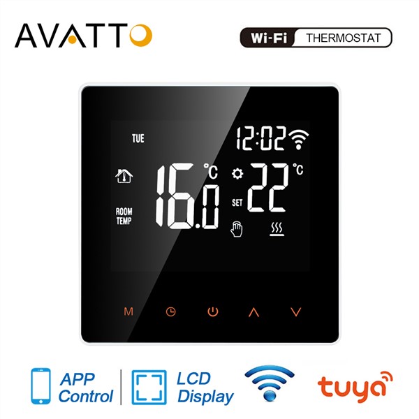 AVATTO WiFi Smart Thermostat, Electric Floor Heating Water/Gas Boiler Temperature Remote Controller with Tuya APP Termostato WiFi