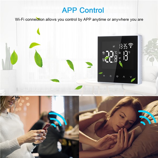 Thermostat WiFi Floor Heating APP Control Thermostat for Underfloor Heating 16A AC 100-250V Programmable WiFi Thermostat