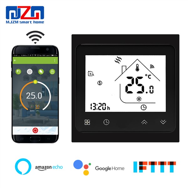 95~240V WiFi Smart Thermostat Temperature Controller for Water Electric Floor Heating Gas Boiler Works with Alexa Google