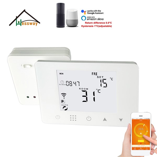 Energy Saving Temperature Controller RF&WiFi Wireless Room THERMOSTAT for Bolier Electric Heating Hot Water