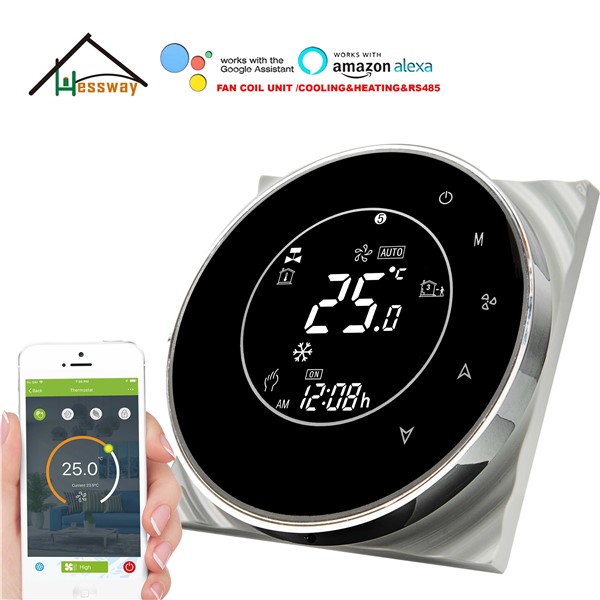 HESSWAY 4p&2p Cooling&Heating RS485&MODBUS THERMOSTAT WiFi for Google Home Alexa Smart