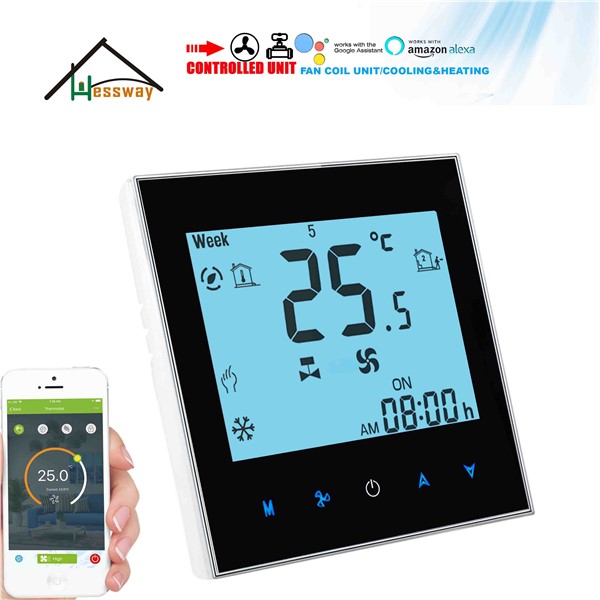 HESSWAY Proportional 0-10V &MODBUS THERMOSTAT WiFi for 2P&4P Cooling&Heating