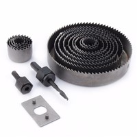 16pcs Carbide Wood Hole Saw Core Drill Bits Cutting Tools Set Hole Saw Sockets Combination Woodworking Cutter Set