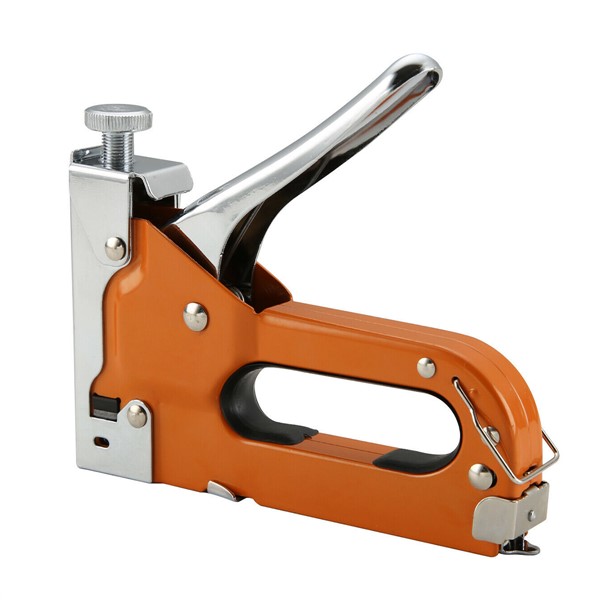 3-in-1 Heavy Duty Manual Staple Gun Stapler Tacker with 600 Staple Tacker Hand Operated Steel Stapler Brad Nail