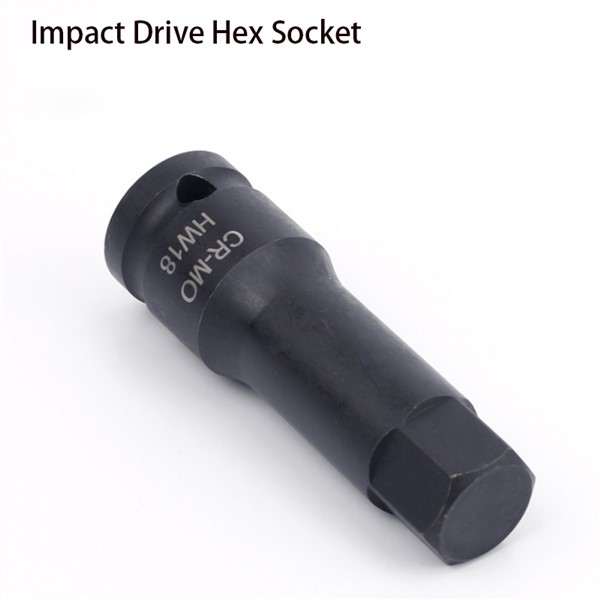 1/2" Dr Hex Driver Impact Bit Socket Set CR-MO Screwdriver Bits Set H4-H22 Adapter Head for Torque Spanner Ratchet Socket Wrench