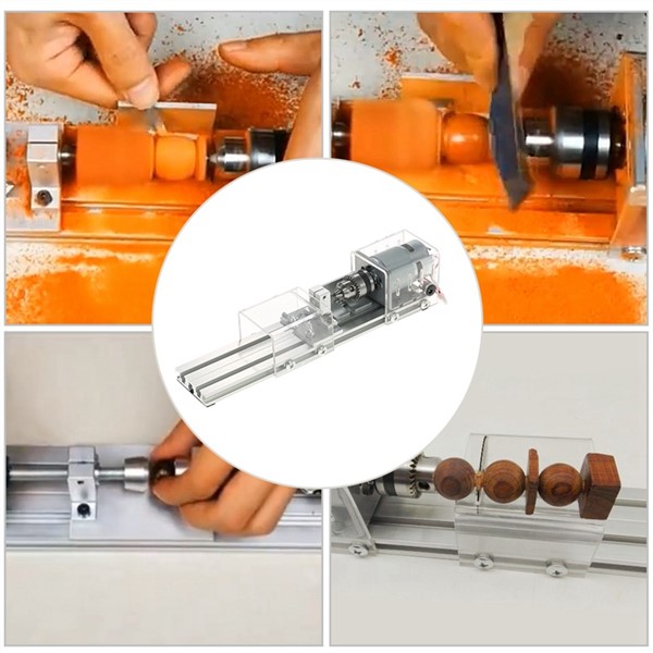 Big Deal Us Plug, Mini Lathe Machine Tool DIY Woodworking Wood Lathe Milling Machine Grinding Polishing Beads Drill Rotary Tool S