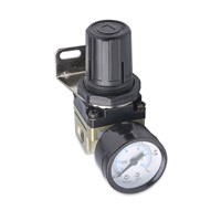 Pneumatic Air Pressure Regulator AR2000-02 Thread 1/4 Inch Oil-Water Separator Pressure Reducing Valve