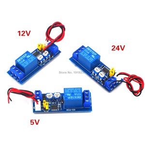 DC 5V 12V 24V Infinite Cycle Delay Timing Time Relay Timer Control ON-off Loop Switch Module Double Adjustable 0~120 Minutes
