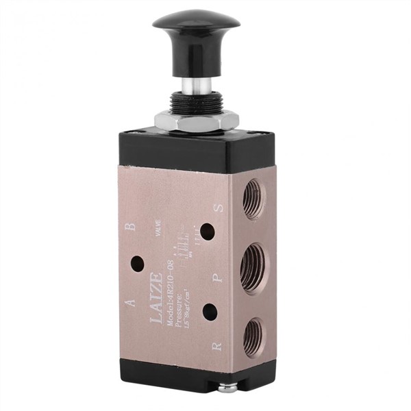 1pc Pneumatic Valve 4R210-08 Hand Push Pull Control Pneumatic Air Valve 3-Way 2-Position 1/4BSPT Manual Valve