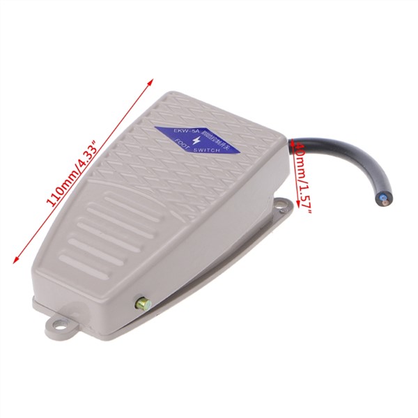 AC 380V DC 220V SPDT Momentary Control Foot Pedal Switch EKW-5A-B Dls HOmeful Qiang