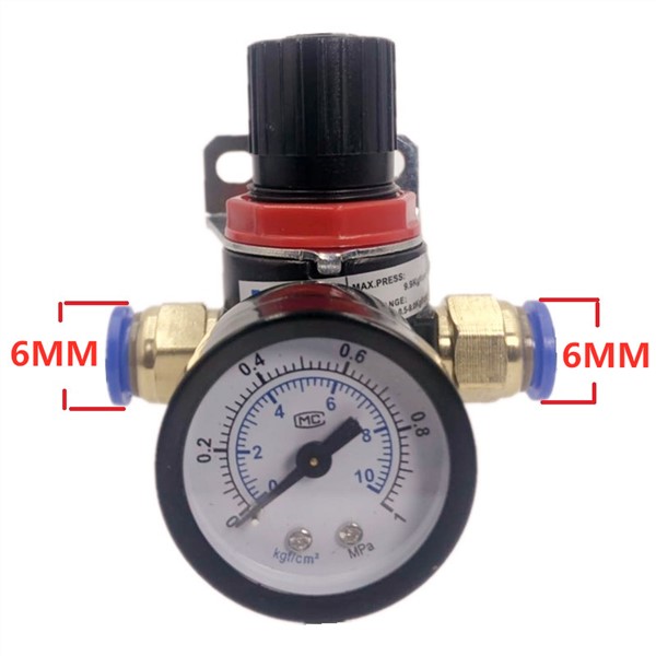 AR2000 G1/4'' Air Control Compressor Pressure Relief Regulator Valve with Fitting