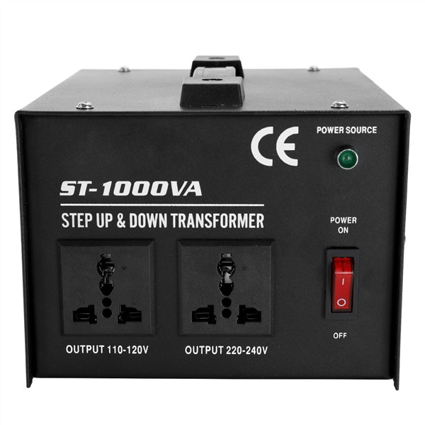 ST-1000W Home-Use Intelligent Efficient Step up Down Transformer 110V-220V Household Electrical Appliance Voltage Converter