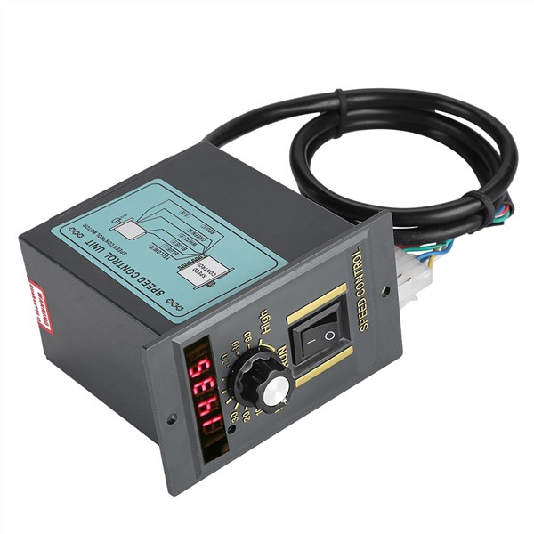 400W AC 220V 50Hz Motor Speed Controller Digital Adjustable Stepless PLC Motor Speed Controller 0-1450rpm Speed Regulator