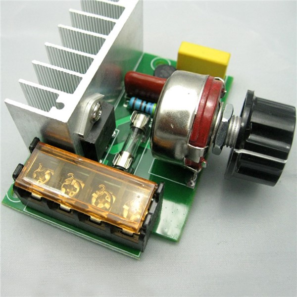with Shell Dimming High Power Home Electronic 220V Controller Voltage Regulator Attemperation 4000W SCR Motor Speed Mini