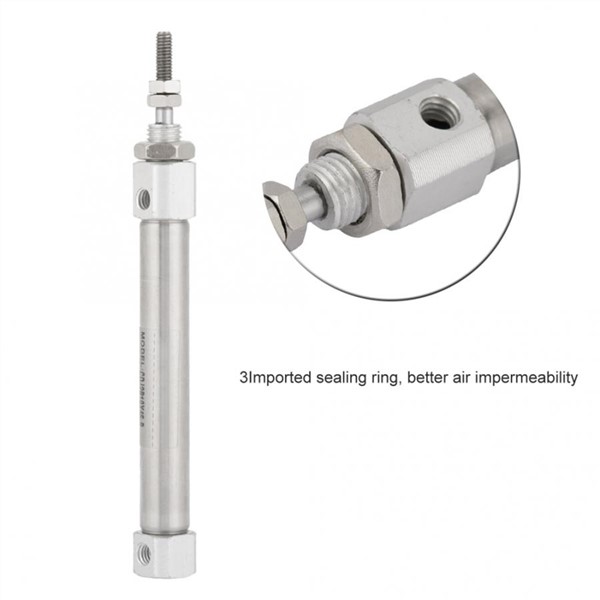 CDJ2B10-45B 10mm Diameter 45mm Stroke Double-Acting Stainless Steel Pneumatic Air Cylinder Power Tools