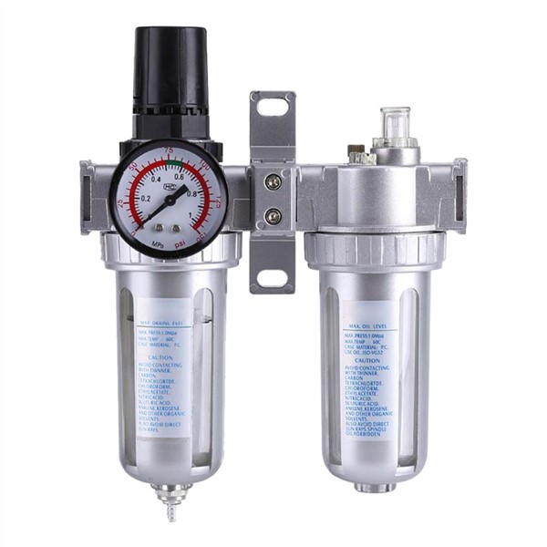 3/8 Inch SFC300 Pneumatic Gas Source Processor Keep Air Pressure Stable Removal Solid Particles Air Filter Regulator Lubricator