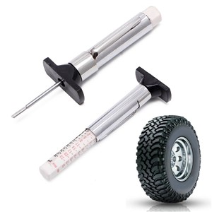 Car Tire Depth Thread Gauge Color Indicator 0-25mm Auto Wheel Diagnostic Tool Meter Measurer Handheld Tire Accessories