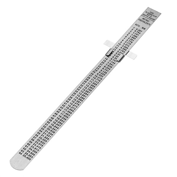 6" 0-150mm Stainless Steel Standard Rule Scale Depth Length Gauge Marking Measuring Tool With Detachable Clip Easy to Use/Carry